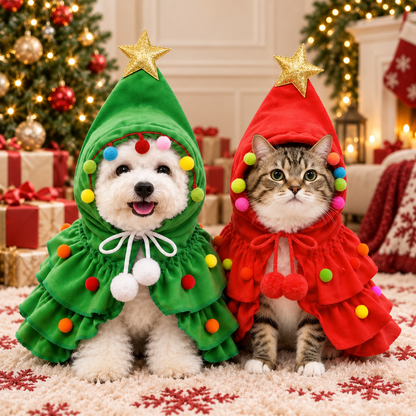 🎄 Christmas Tree Pet Cape