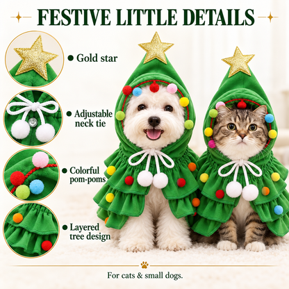 🎄 Christmas Tree Pet Cape