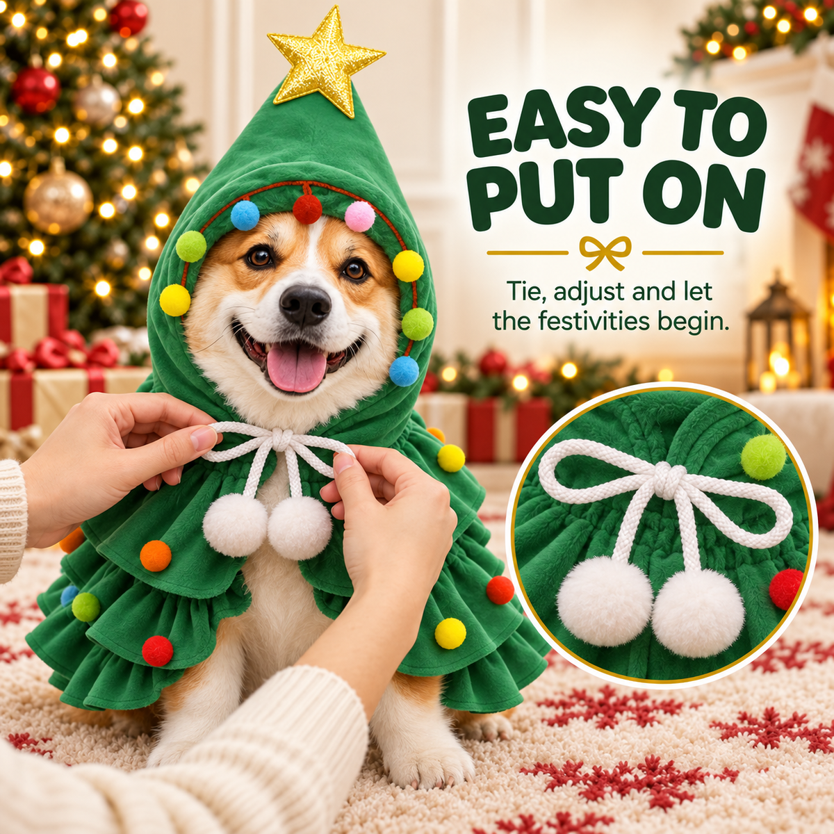 🎄 Christmas Tree Pet Cape